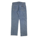 DICKIES Mens Jeans Blue Regular Straight Denim Medium W32 L30 Workwear Zip