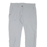 MAIER Womens Polyester Blend Light Grey Slim Straight Trousers W31 L28 Outdoor