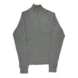 Polo By Ralph Lauren 1/4 Zip - Large Gray Cotton