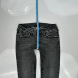 True Religion Skinny Jeans - 30W US 4 Gray Cotton Blend