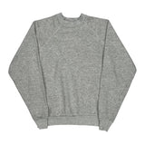 90'S Blank Made In USA Tultex Sweatshirt - Large Grey Cotton Blend