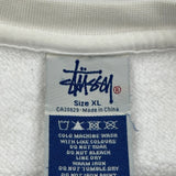 Stussy Spellout Sweatshirt - XL White Cotton