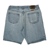 Wrangler Denim Shorts - 34W 10L Light Wash Denim