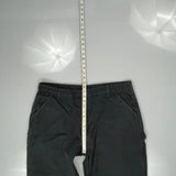 Carhartt Cargo Trousers - 40W 30L Black Cotton