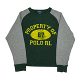 Age 8 Polo By Ralph Lauren College Sweatshirt - Small Gray Cotton