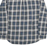 VANS Mens Blue White & Yellow Checked Shirt M Casual Cotton Blend Long Sleeve