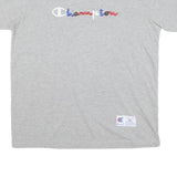 CHAMPION Womens Grey XL Short Sleeve Crew Neck Cotton Blend Modern T-Shirt