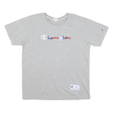 CHAMPION Womens Grey XL Short Sleeve Crew Neck Cotton Blend Modern T-Shirt