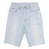 GARRY JEANS Mens Shorts Blue Denim L W32 Casual Cut-Off Summer Style