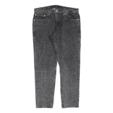 LEVI'S Mens Black Slim Skinny Denim Light W32 L30 Zip Cotton Blend Jeans