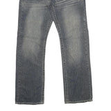 REQUEST JEANS Mens Relaxed Blue Denim Medium W34 L32 Classic Cotton Zip Pocket