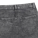 GARAGE Womens Black Denim Mini Skirt Cotton Blend Zip Closure XS Stylish Casual