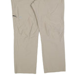 SPORT TREND SHOP Mens Regular Beige Polyester Blend Trousers W34 L32 Casual Zip