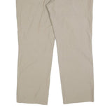 SPORT TREND SHOP Mens Regular Beige Polyester Blend Trousers W34 L32 Casual Zip