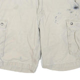 CARHARTT Mens Cotton Blend Beige Cargo Shorts L W36 Workwear Durable