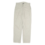 WOOLRICH Womens Regular Beige Cotton Blend Zip Trousers W28 L29 Casual