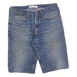 LEE Mens Shorts Blue Denim Relaxed L W36 Pocket Casual Cotton Blend