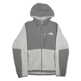 THE NORTH FACE Womens Grey Hooded Zip Jacket M Polyester Blend Performance