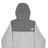 THE NORTH FACE Womens Grey Hooded Zip Jacket M Polyester Blend Performance