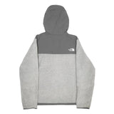 THE NORTH FACE Womens Grey Hooded Zip Jacket M Polyester Blend Performance