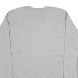 JERZEES Mens Grey Basketball Graphic T-Shirt XL Long Sleeve Crew Neck
