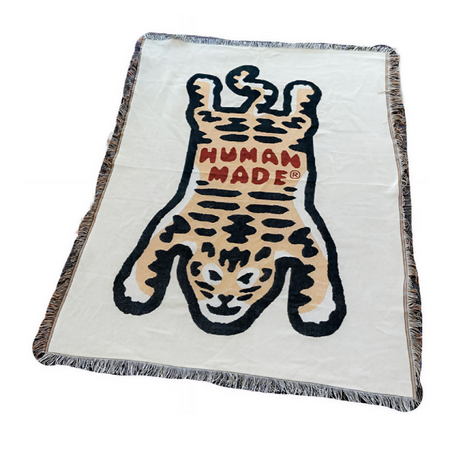 Anycozy Tiger Pattern Yellow Throw Blanket Sofa Cover & Camping Mat