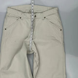 Lee Carpenter Trousers - 33W 33L Beige Cotton