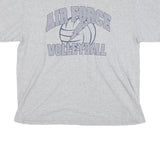 NIKE Mens Grey Air Force Volleyball Graphic T-Shirt L Crew Neck Short Sleeve