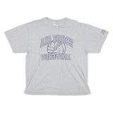 NIKE Mens Grey Air Force Volleyball Graphic T-Shirt L Crew Neck Short Sleeve