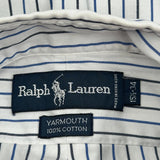 Ralph Lauren Striped Shirt - Medium White Cotton