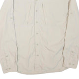 COLUMBIA Mens Cream Outdoor Long Sleeve Shirt M Cotton Blend Breathable