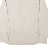 COLUMBIA Mens Cream Outdoor Long Sleeve Shirt M Cotton Blend Breathable