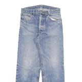LEVI'S 501 Mens Jeans Blue Regular Straight Denim Medium W28 L26 Classic Button