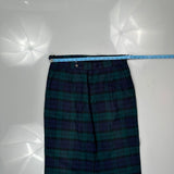 Polo By Ralph Lauren Checked Pants - 34W 29L Blue Cotton