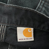 Carhartt Carpenter Trousers - 32W 30L Black Cotton