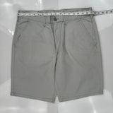 Levis Chino Shorts - 34W 10L Gray Cotton