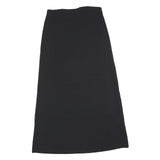 KAPPAHI Womens Black Straight Knee Length Polyester Blend Skirt M Classic