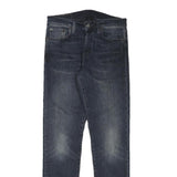 LEVI'S Mens Slim Blue Denim Raw Slim Skinny Jeans W28 L30 Classic Fit Zip
