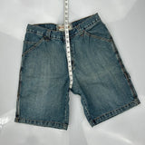 Authentic Collection Double Knee Carpenter Shorts - 30W 10L Blue Denim