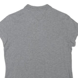 TOMMY HILFIGER Girls Grey Short Sleeve Plain L Polo Shirt Cotton Blend Casual