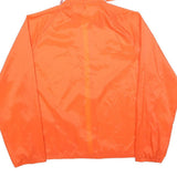 RAINBOW SPORTSWEAR Mens Orange Nylon Hooded Zip Jacket M Plain Lightweight