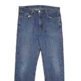 LEVI'S 505 Mens Jeans Blue Cotton Blend Regular Straight Denim Medium W38 L34