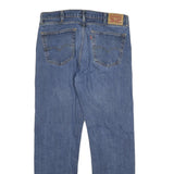 LEVI'S 505 Mens Jeans Blue Cotton Blend Regular Straight Denim Medium W38 L34