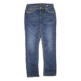 SILVER Womens Jeans Blue Regular Straight Denim Medium W32 L32 Stylish Stitching