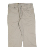 NOBLE TRADING Mens Jeans Beige Regular Regular Cotton Blend W32 L30 Workwear Zip