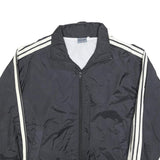 CRAZY WAVE Mens Black & Cream Retro Sports Zip Jacket Polyester Blend S