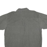 FADED GLORY Mens Grey & White Patterned Shirt XL Cotton Blend Casual Button Down