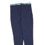 TOMMY JEANS Womens Joggers Navy Blue Slim Tapered M W28 L28 Logo Waistband