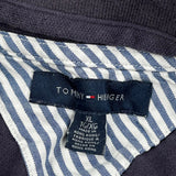 Tommy Hilfiger Striped Polo Shirt - XL Navy Cotton