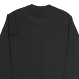 CHAMPION Mens Black Crew Neck S Sweatshirt Cotton Blend Classic Logo